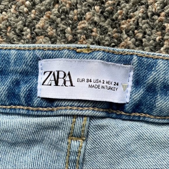 Zara Straight Leg Distressed Jean - Picture 3 of 3